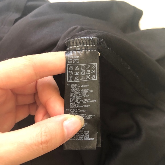 Black chiffon short skirt - Picture 4 of 5